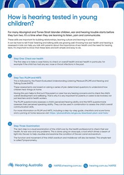 Resources/Handouts for Health and Education workers