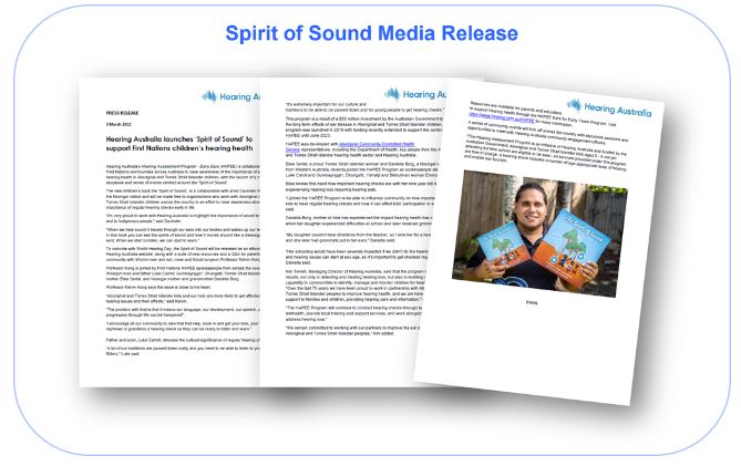 Spirit of Sound Media Release