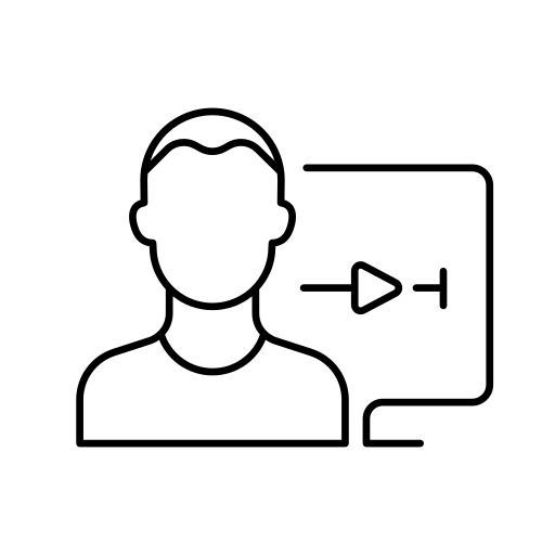 Illustration of a person using a device with personalized hearing settings displayed